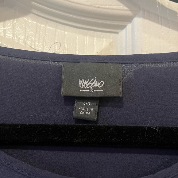 Navy Mossimo Polyester Blouse, Size Large. - Picture 3 of 8